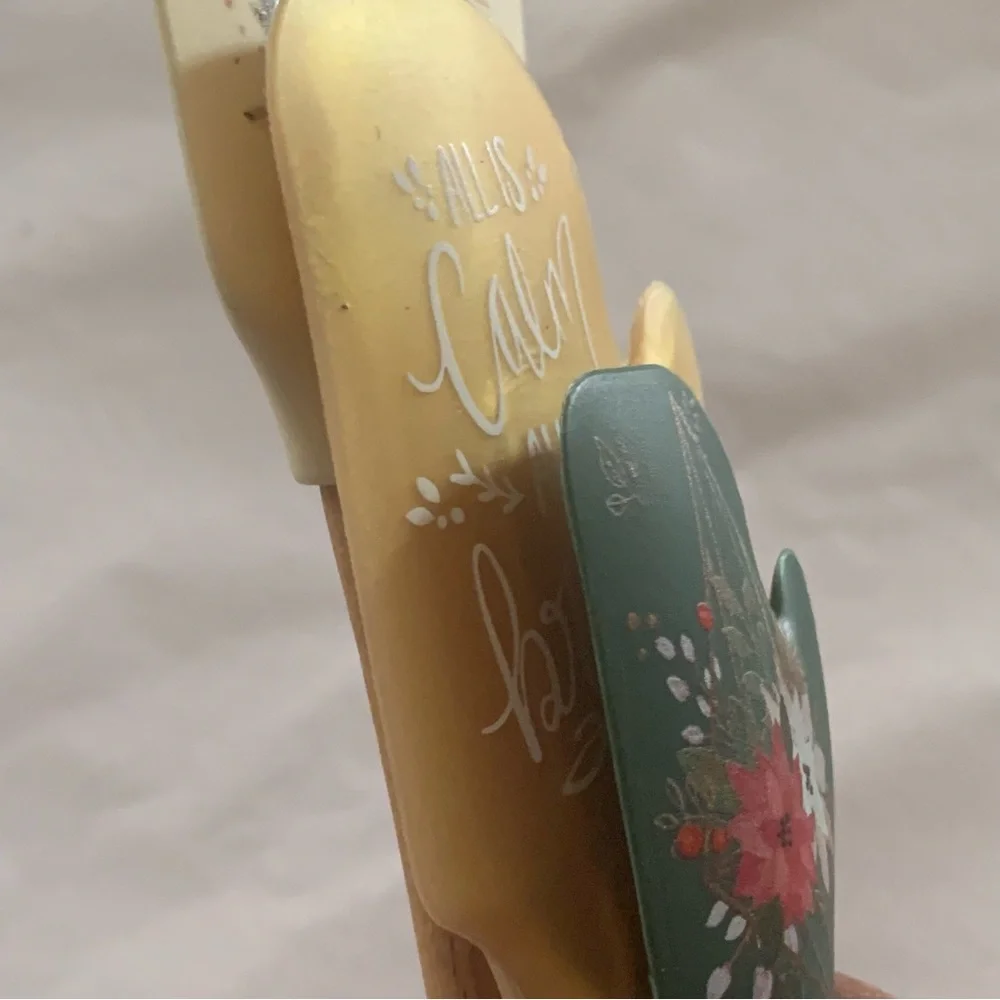 CWC Cook With Color 3 Piece Joy Merry Christmas Poinsettia Silicone Spatula Set